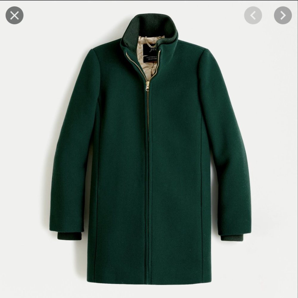J. Crew Lodge Coat in Dark Forest